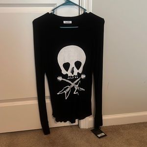 Brand new with tags Lauren Moshi skull rock and roll shirt